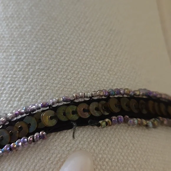 Vintage Papell Boutique Beaded Silk Slip Dress Brown 1920s Gatsby Evening Size 8 - Picture 6 of 10